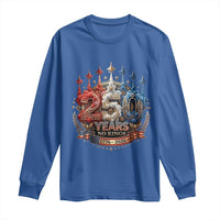 250 Years No Kings Long Sleeve Shirt Patriotic Independence Anniversary
