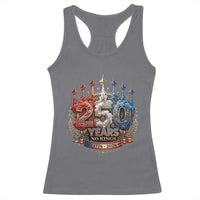 250 Years No Kings Racerback Tank Top Patriotic Independence Anniversary