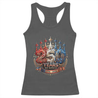 250 Years No Kings Racerback Tank Top Patriotic Independence Anniversary