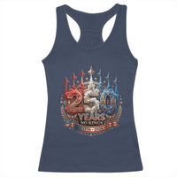 250 Years No Kings Racerback Tank Top Patriotic Independence Anniversary