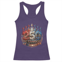 250 Years No Kings Racerback Tank Top Patriotic Independence Anniversary