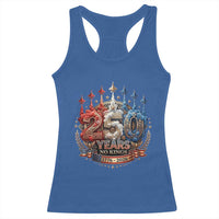 250 Years No Kings Racerback Tank Top Patriotic Independence Anniversary