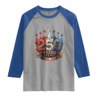 250 Years No Kings Raglan Shirt Patriotic Independence Anniversary