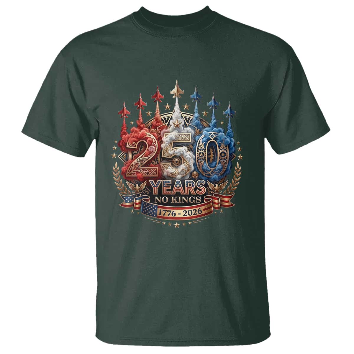 250 Years No Kings T Shirt Patriotic Independence Anniversary