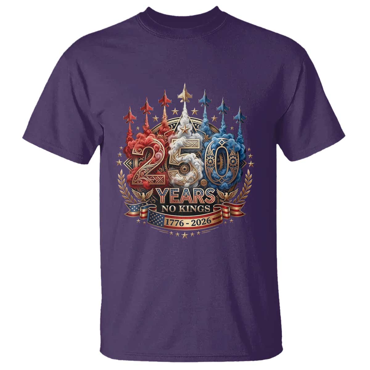 250 Years No Kings T Shirt Patriotic Independence Anniversary