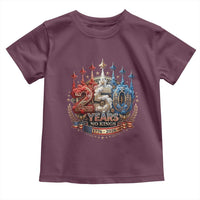 250 Years No Kings Toddler T Shirt Patriotic Independence Anniversary
