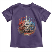 250 Years No Kings Toddler T Shirt Patriotic Independence Anniversary