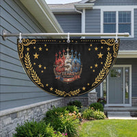 250 Years No Kings Patriotic Fan Flag Independence Anniversary