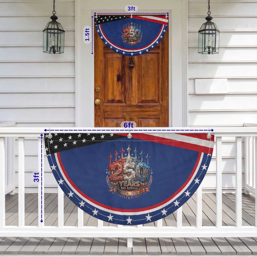 250 Years No Kings Patriotic Fan Flag Independence Anniversary