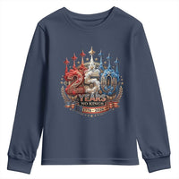 250 Years No Kings Youth Sweatshirt Patriotic Independence Anniversary