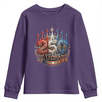 250 Years No Kings Youth Sweatshirt Patriotic Independence Anniversary