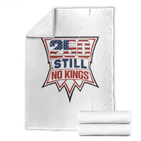 Crown Protest 250 Still No Kings Throw Blanket American Independence Pride