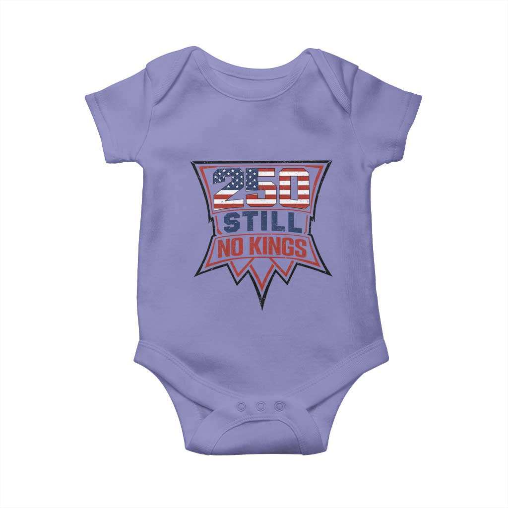 Crown Protest 250 Still No Kings Baby Onesie American Independence Pride
