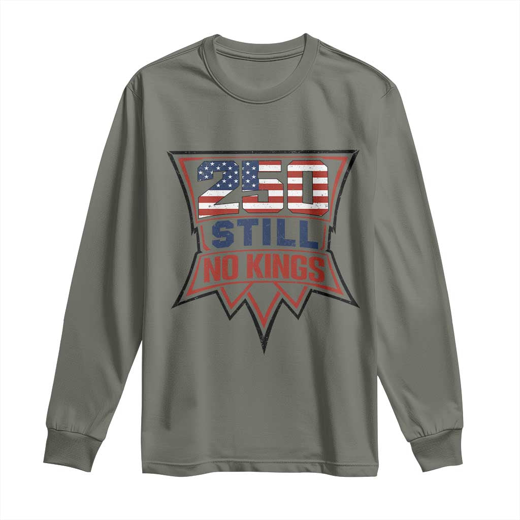 Crown Protest 250 Still No Kings Long Sleeve Shirt American Independence Pride