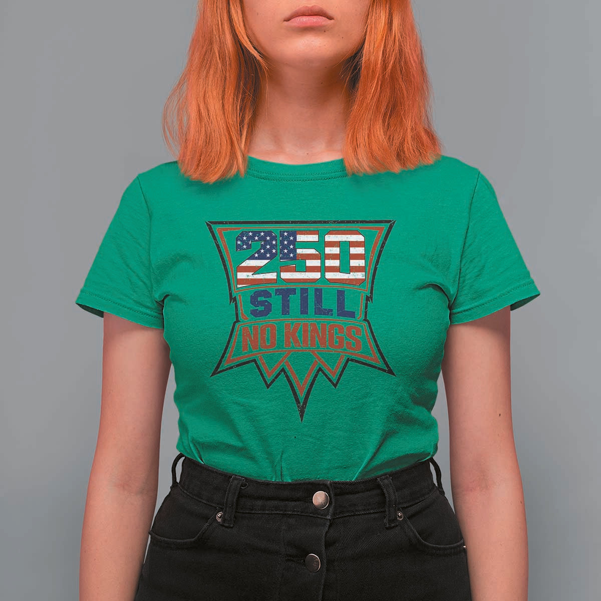 Crown Protest 250 Still No Kings T Shirt For Women American Independence Pride