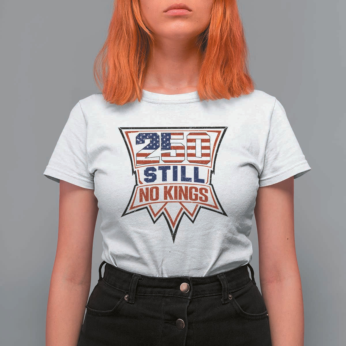 Crown Protest 250 Still No Kings T Shirt For Women American Independence Pride