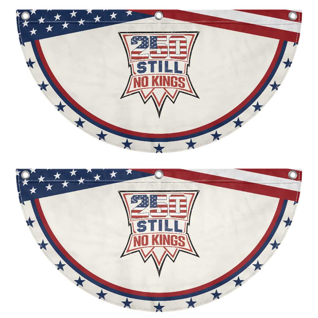 Crown Protest 250 Still No Kings Patriotic Fan Flag American Independence Pride