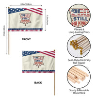 Crown Protest 250 Still No Kings Patriotic Handheld Flag American Independence Pride