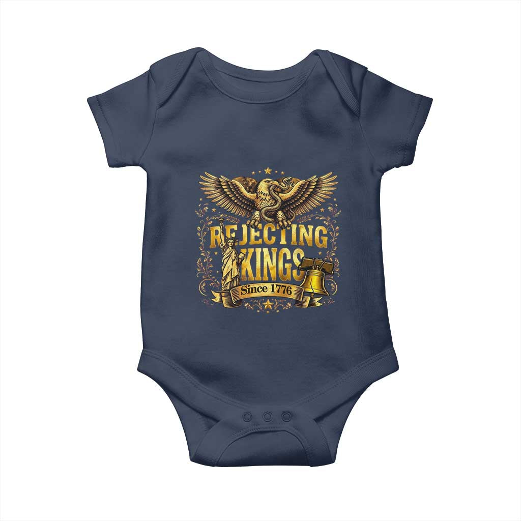 Rejecting Kings Since 1776 Baby Onesie Eagle Freedom Patriotic