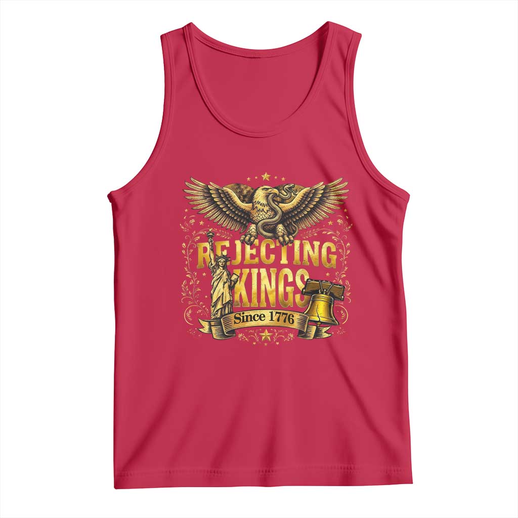 Rejecting Kings Since 1776 Tank Top Eagle Freedom Patriotic