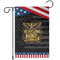Rejecting Kings Since 1776 Garden Flag Eagle Freedom Patriotic
