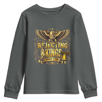 Rejecting Kings Since 1776 Youth Sweatshirt Eagle Freedom Patriotic