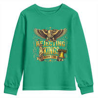 Rejecting Kings Since 1776 Youth Sweatshirt Eagle Freedom Patriotic