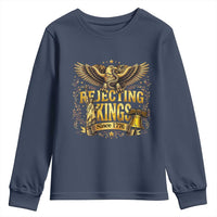 Rejecting Kings Since 1776 Youth Sweatshirt Eagle Freedom Patriotic