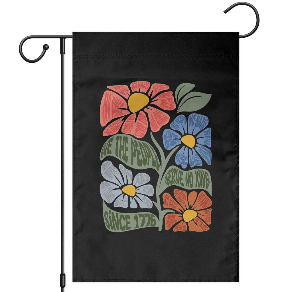 Wildflower Protest Garden Flag We The People Serve No Kings