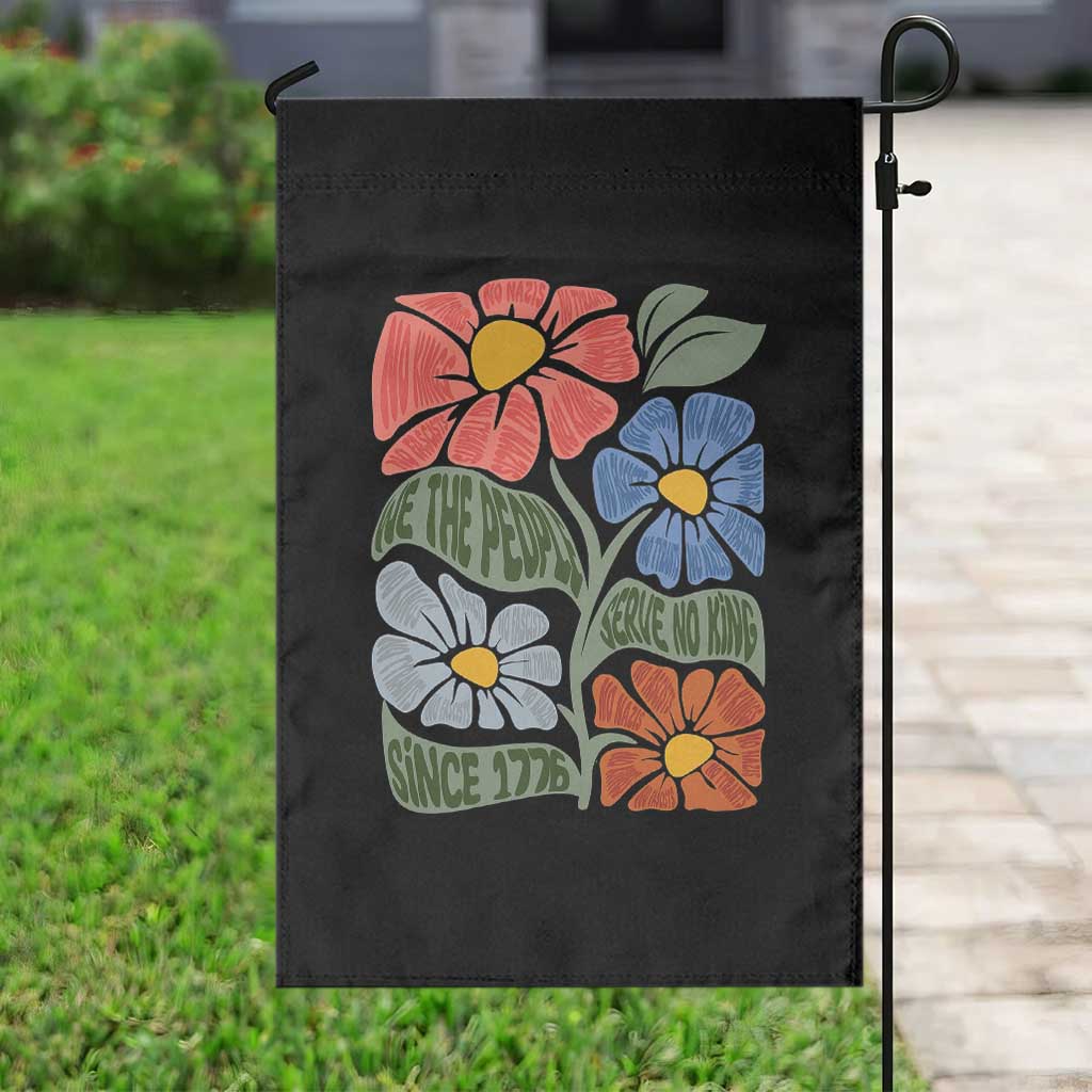 Wildflower Protest Garden Flag We The People Serve No Kings