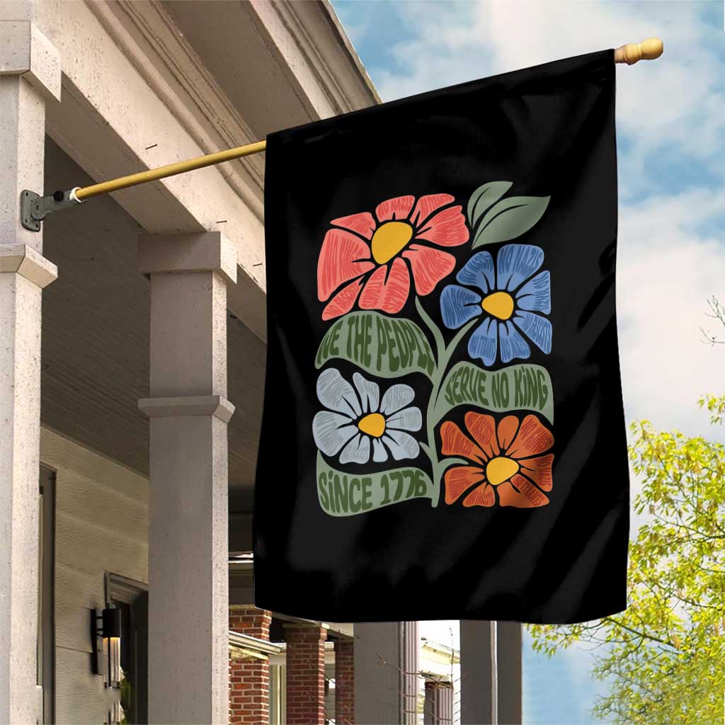 Wildflower Protest Garden Flag We The People Serve No Kings
