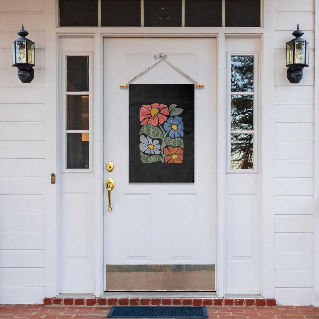 Wildflower Protest Garden Flag We The People Serve No Kings