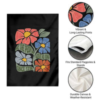 Wildflower Protest Garden Flag We The People Serve No Kings