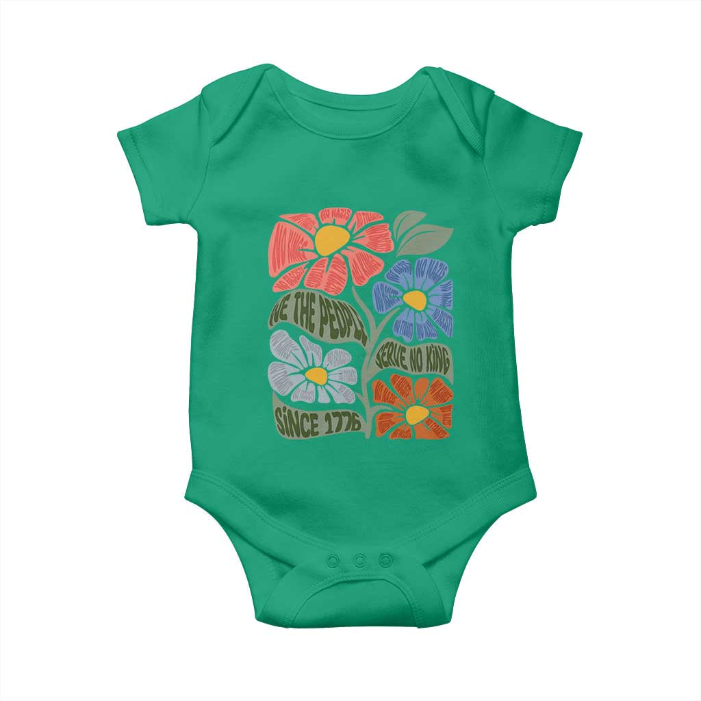 Wildflower Protest Baby Onesie We The People Serve No Kings