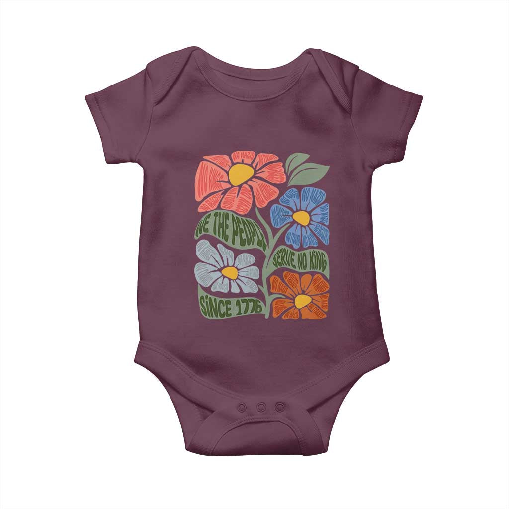 Wildflower Protest Baby Onesie We The People Serve No Kings