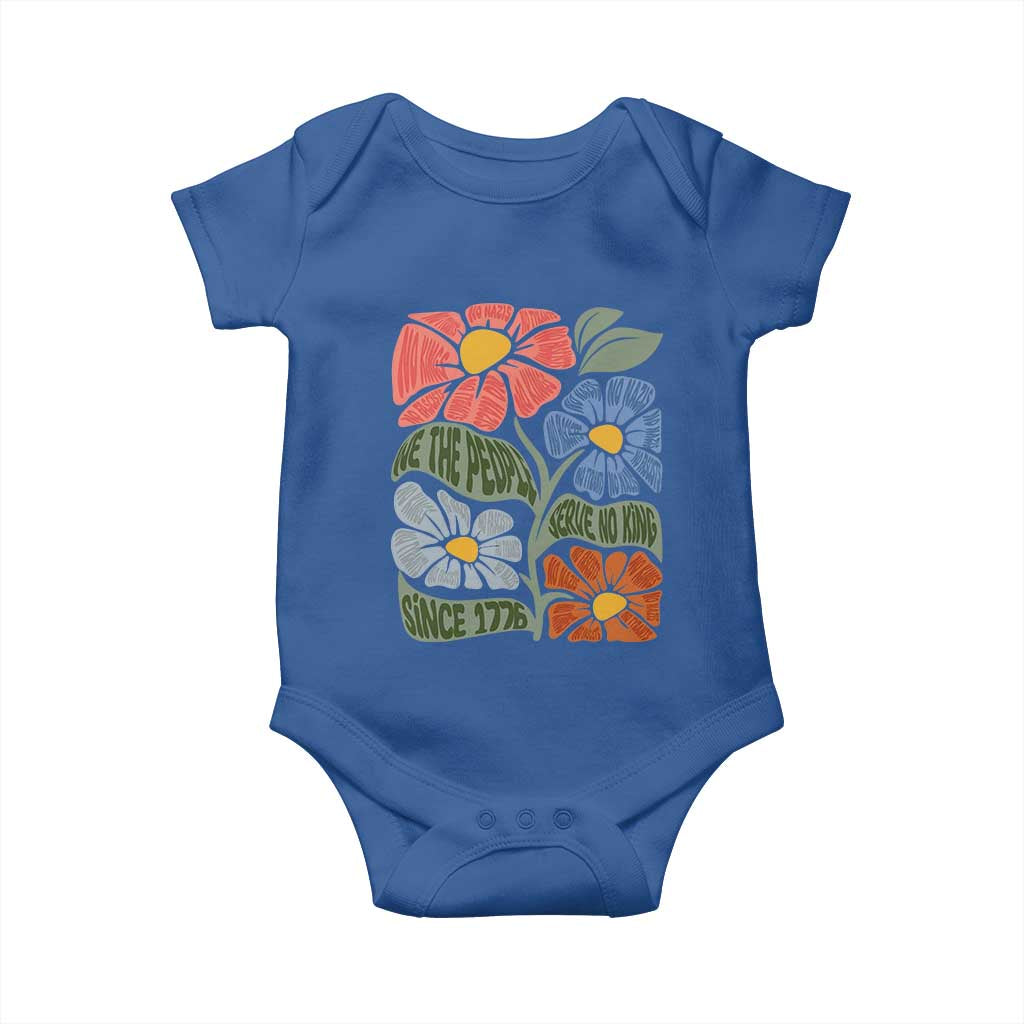 Wildflower Protest Baby Onesie We The People Serve No Kings