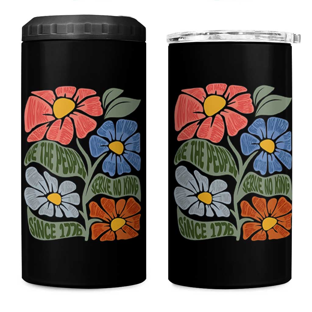 Wildflower Protest 4 in 1 Can Cooler Tumbler We The People Serve No Kings