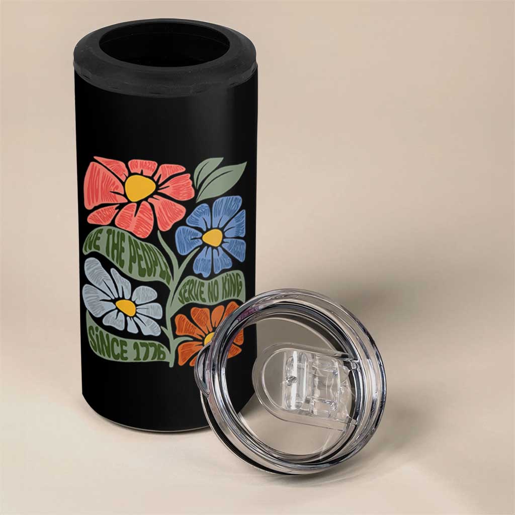 Wildflower Protest 4 in 1 Can Cooler Tumbler We The People Serve No Kings