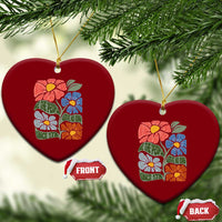 Wildflower Protest Ceramic Ornament We The People Serve No Kings