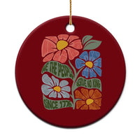 Wildflower Protest Ceramic Ornament We The People Serve No Kings