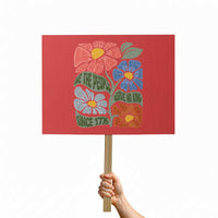 Wildflower Protest Protest Sign We The People Serve No Kings