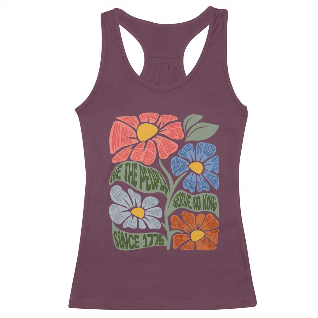 Wildflower Protest Racerback Tank Top We The People Serve No Kings