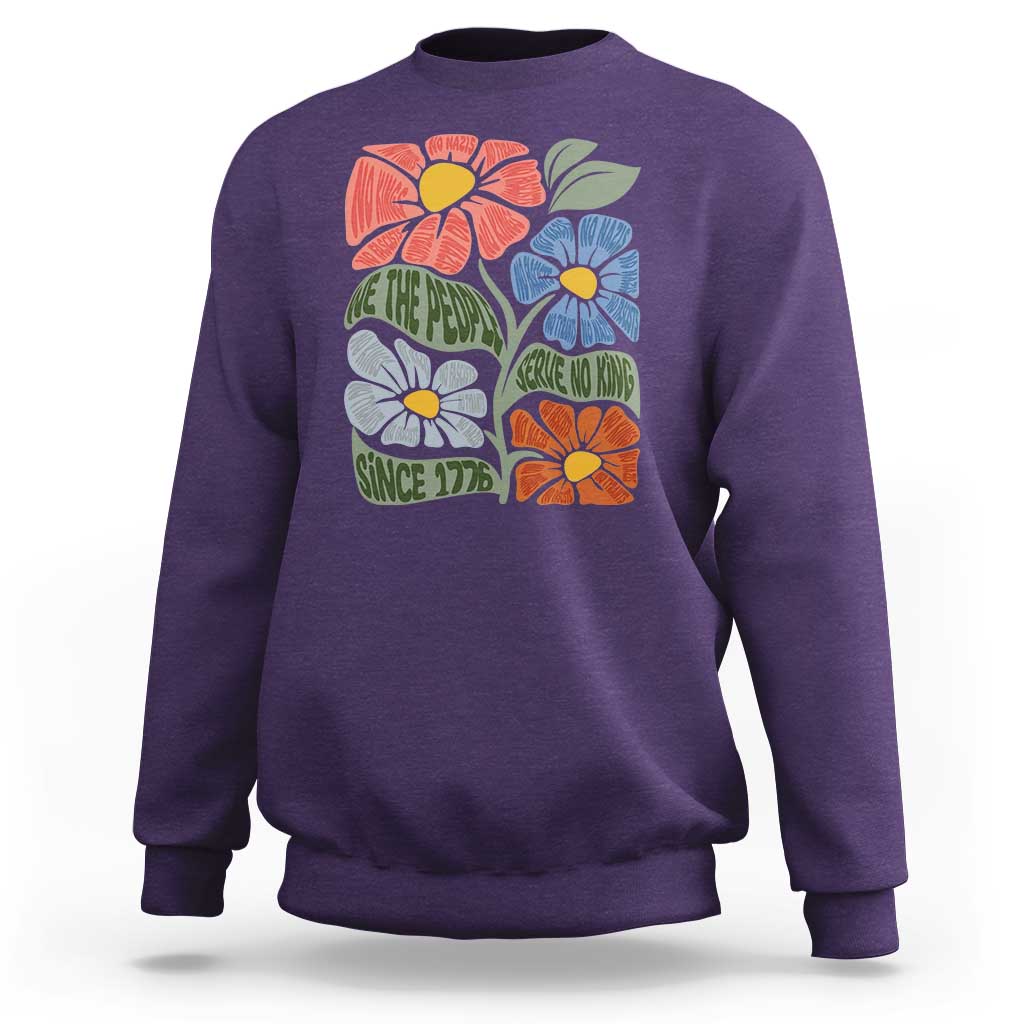 Wildflower Protest Sweatshirt We The People Serve No Kings