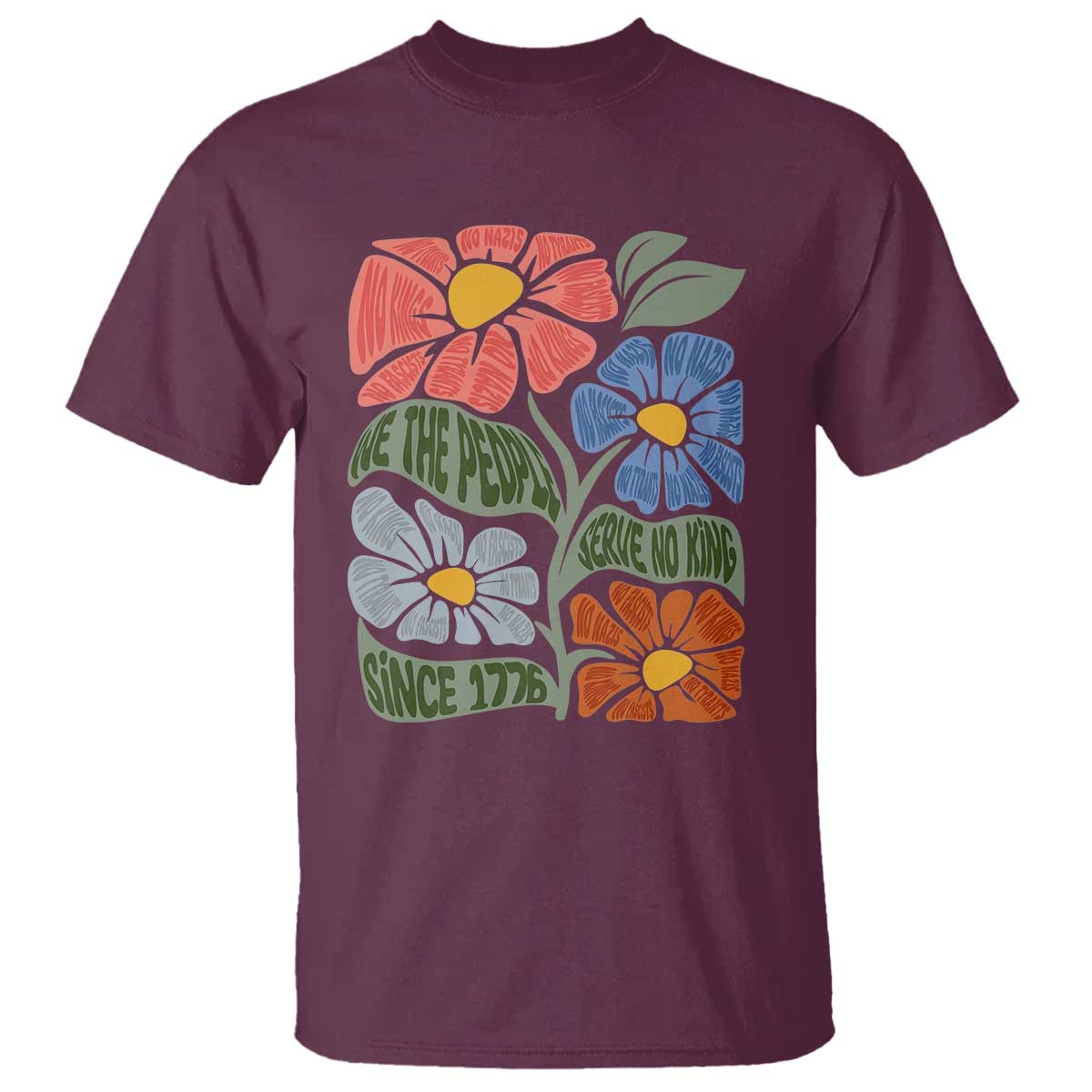 Wildflower Protest T Shirt We The People Serve No Kings