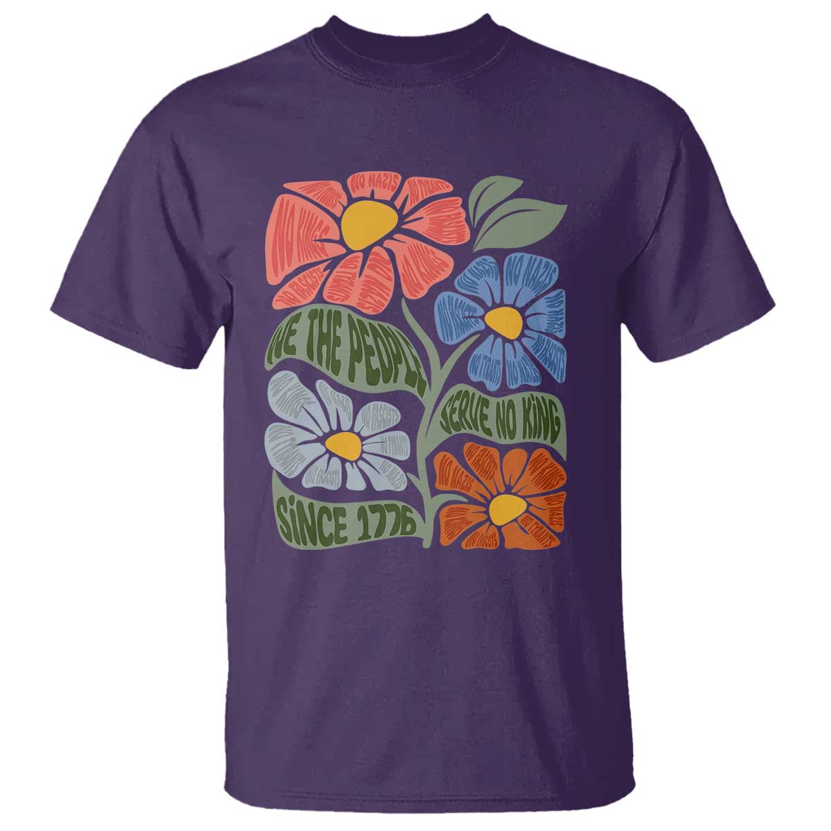 Wildflower Protest T Shirt We The People Serve No Kings
