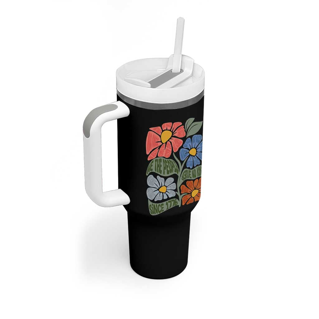 Wildflower Protest Tumbler With Handle We The People Serve No Kings