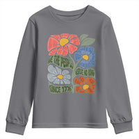 Wildflower Protest Youth Sweatshirt We The People Serve No Kings