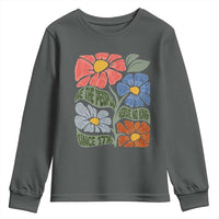 Wildflower Protest Youth Sweatshirt We The People Serve No Kings