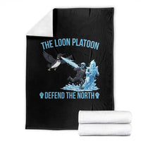 The Loon Platoon Defend The North Throw Blanket Minnesota Rebel Loon Resist