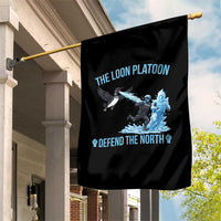 The Loon Platoon Defend The North Garden Flag Minnesota Rebel Loon Resist